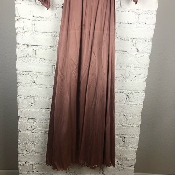 Vintage Maidenform Dreamwear Mauve Slip Dress & Satin Robe Set - Picture 4 of 15